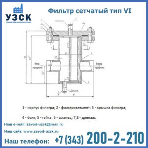 Фильтр сетчатый ФС по Т-ММ-11-2003 в Ельце